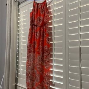 Maxi dress in orange